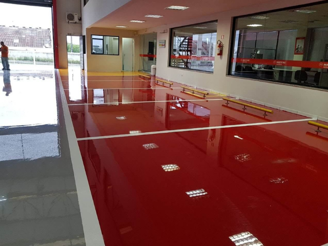 piso epóxi concessionárias