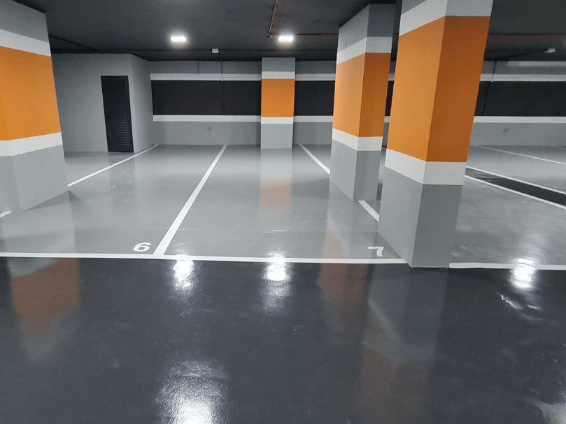 Revestimento epóxi garagem