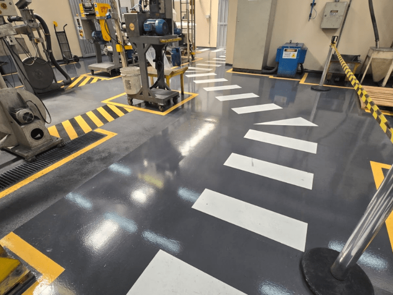 Demarcação de Piso Industrial