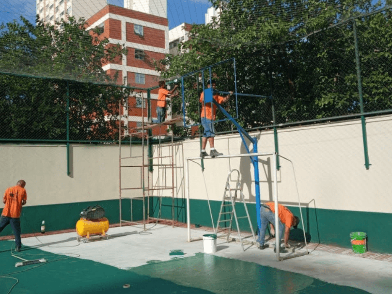Pintura de Quadras Poliesportivas