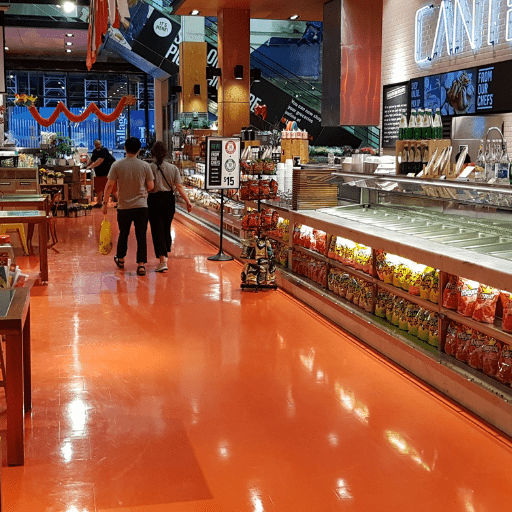 piso de supermercado