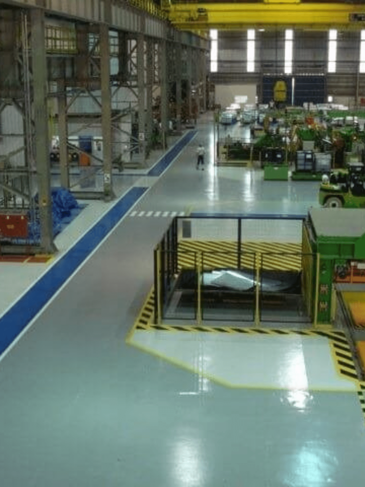 Piso epóxi industrial