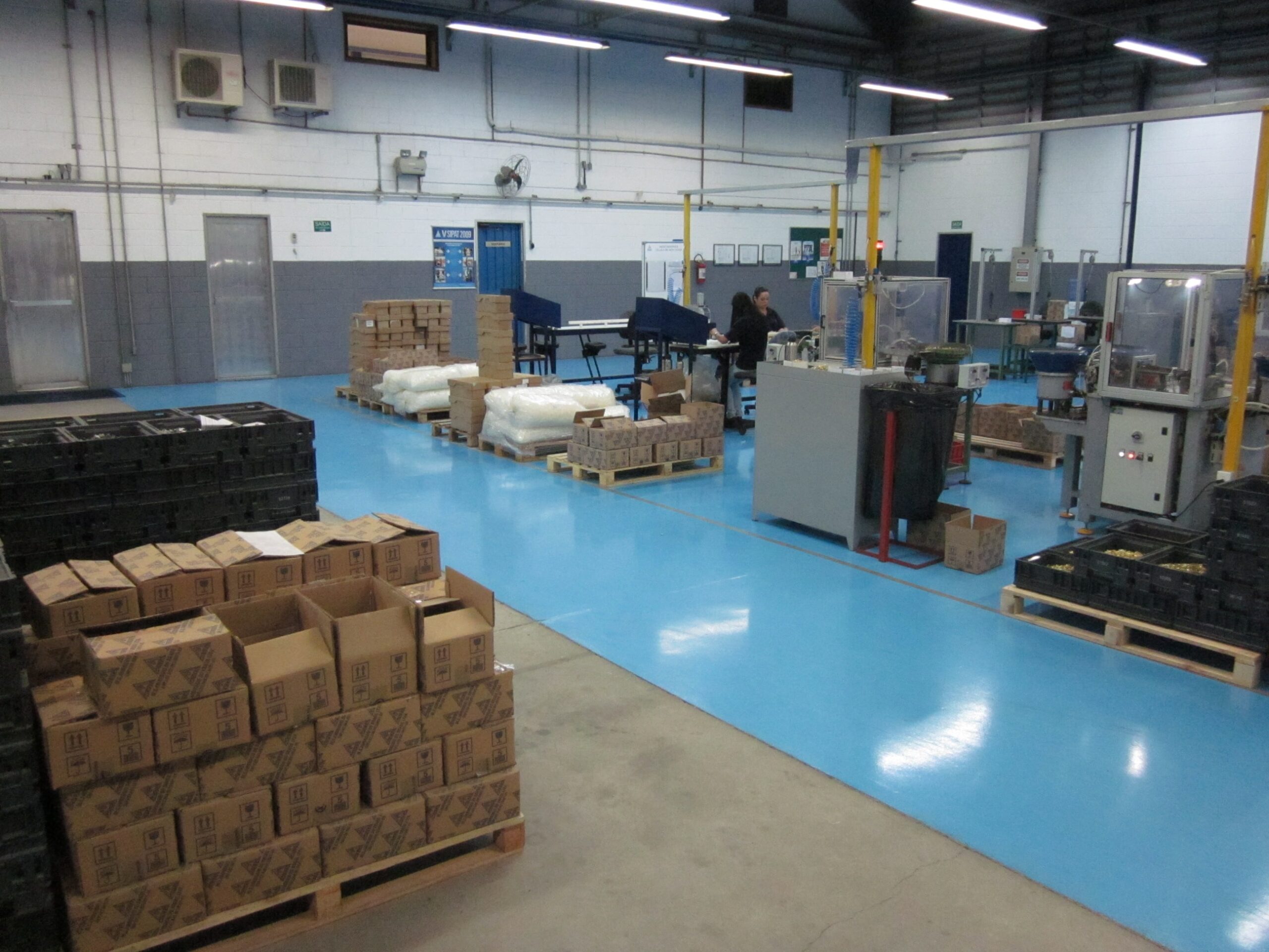 Piso epóxi Industrial