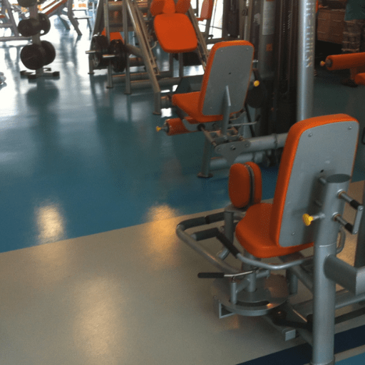 piso industrial em academia